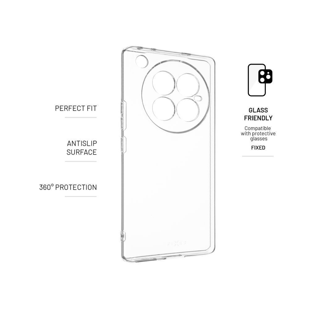 FIXED TPU telefontok Infinix Zero 40 4G telefonhoz, átlátszó FIXED TPU telefontok Infinix Zero 40 4G telefonhoz, átlátszó