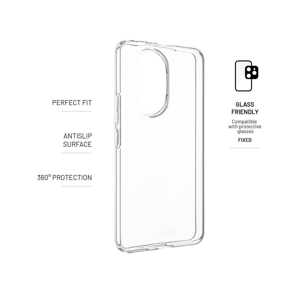 FIXED TPU telefontok Honor 200 5G telefonhoz, átlátszó FIXED TPU telefontok Honor 200 5G telefonhoz, átlátszó