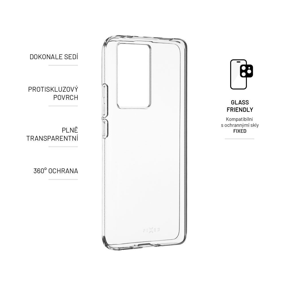 FIXED TPU Gel Case for Xiaomi POCO F5 Pro, clear, Mobiltelefon Kiegészítő FIXED TPU Gel Case for Xiaomi POCO F5 Pro, clear, Mobiltelefon Kiegészítő