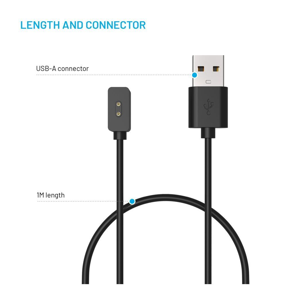 FIXED USB-A Charging Kábel Xiaomi Mi Band/Smart Band 8/9/Pro/Active, fekete FIXED USB-A Charging Kábel Xiaomi Mi Band/Smart Band 8/9/Pro/Active, fekete