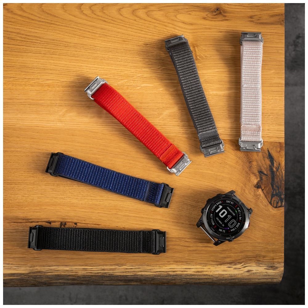 FIXED nylon sportos óraszíj Garmin QuickFit 22mm-es okosórához, piros FIXNST2-QF22mm-RD FIXED nylon sportos óraszíj Garmin QuickFit 22mm-es okosórához, piros FIXNST2-QF22mm-RD