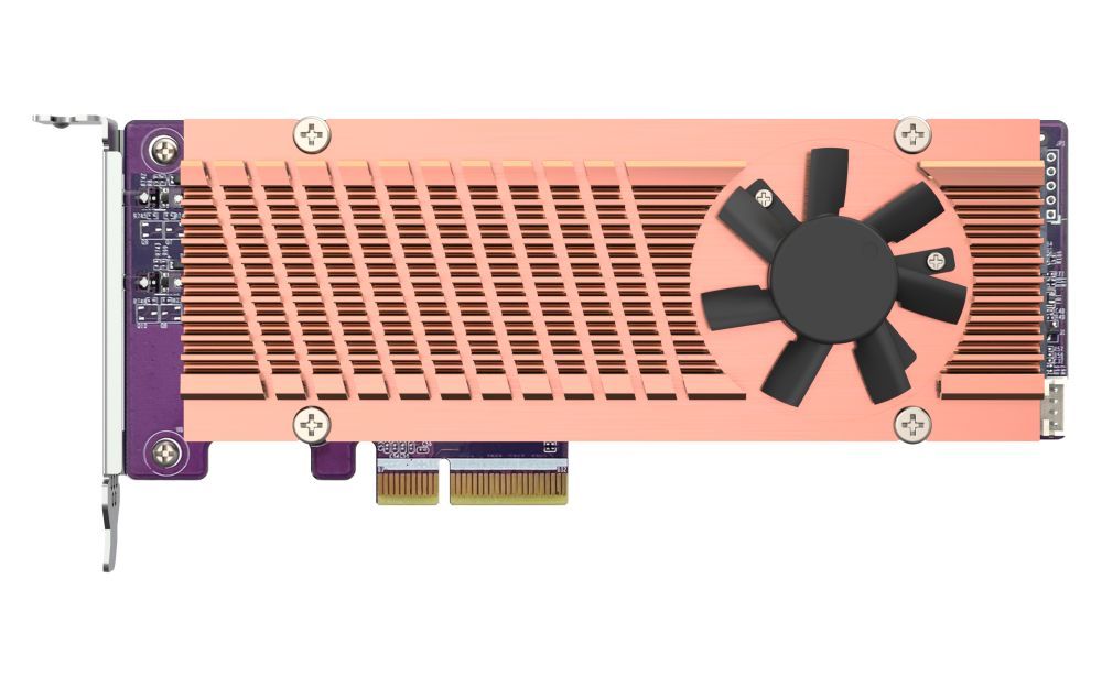 QNAP QM2-2P-344A Dual M.2 22110/2280 PCIe NVMe SSD Expansion Card QNAP QM2-2P-344A Dual M.2 22110/2280 PCIe NVMe SSD Expansion Card