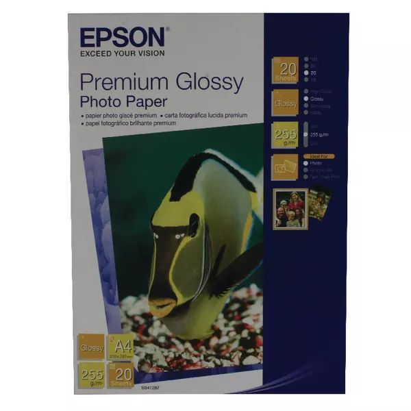 Epson Premium Glossy 255g A4 20db Fényes Fotópapír Epson Premium Glossy 255g A4 20db Fényes Fotópapír