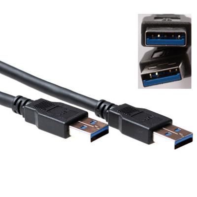 ACT USB 3.0 A male to USB A male 3m Black ACT USB 3.0 A male to USB A male 3m Black