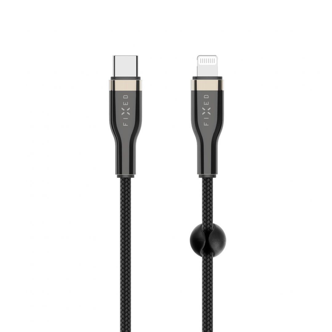 FIXED Braided Cable USB-C/Lightning, 0,5m, black FIXED Braided Cable USB-C/Lightning, 0,5m, black