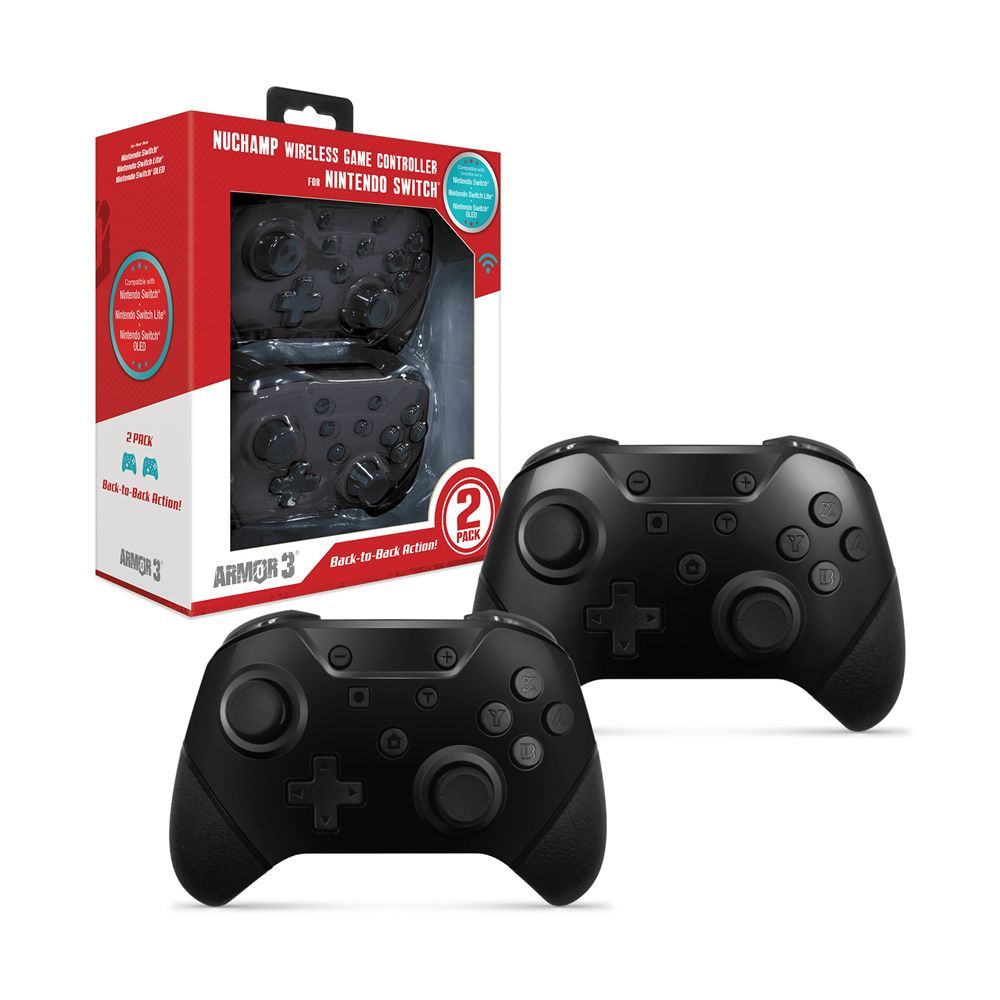 ARMOR3 NuChamp Nintendo Switch Gamepad Black (2pack) ARMOR3 NuChamp Nintendo Switch Gamepad Black (2pack)