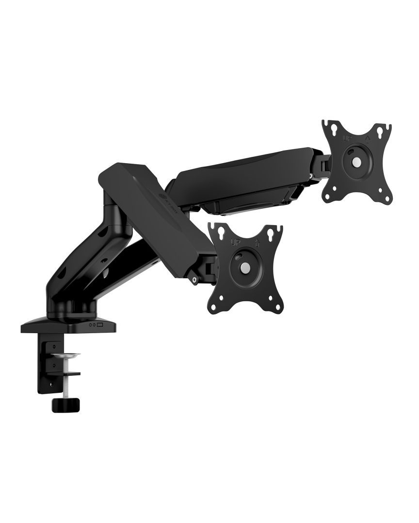 Raidsonic IcyBox IB-MS204-T Dual Monitor Stand Desk mounted 17"-32" Black