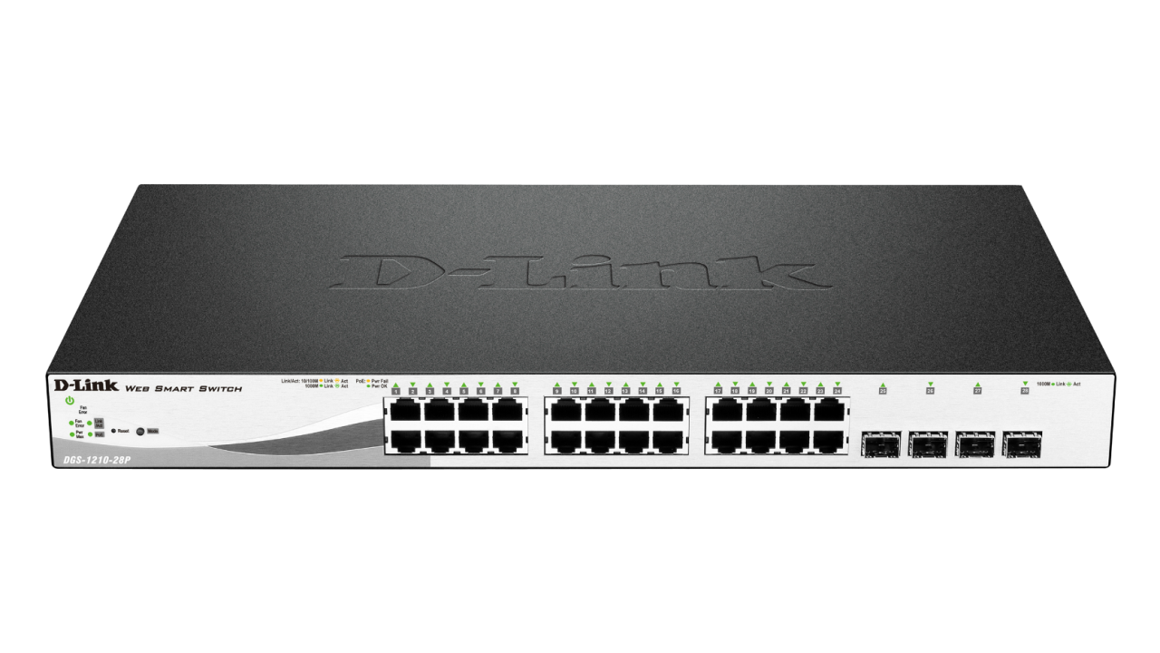 D-Link DGS-1210-28MP 28 Port Gigabit Smart Switch D-Link DGS-1210-28MP 28 Port Gigabit Smart Switch