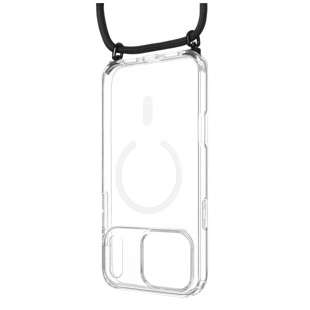 FIXED Nyakbaakasztható MagPure tok Apple iPhone 17 Pro Max telefonhoz, fekete FIXED Nyakbaakasztható MagPure tok Apple iPhone 17 Pro Max telefonhoz, fekete