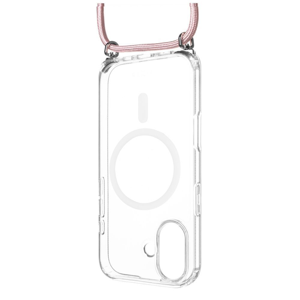FIXED Nyakbaakasztható MagPure tok Apple iPhone 17 telefonhoz, rózsaszín FIXED Nyakbaakasztható MagPure tok Apple iPhone 17 telefonhoz, rózsaszín