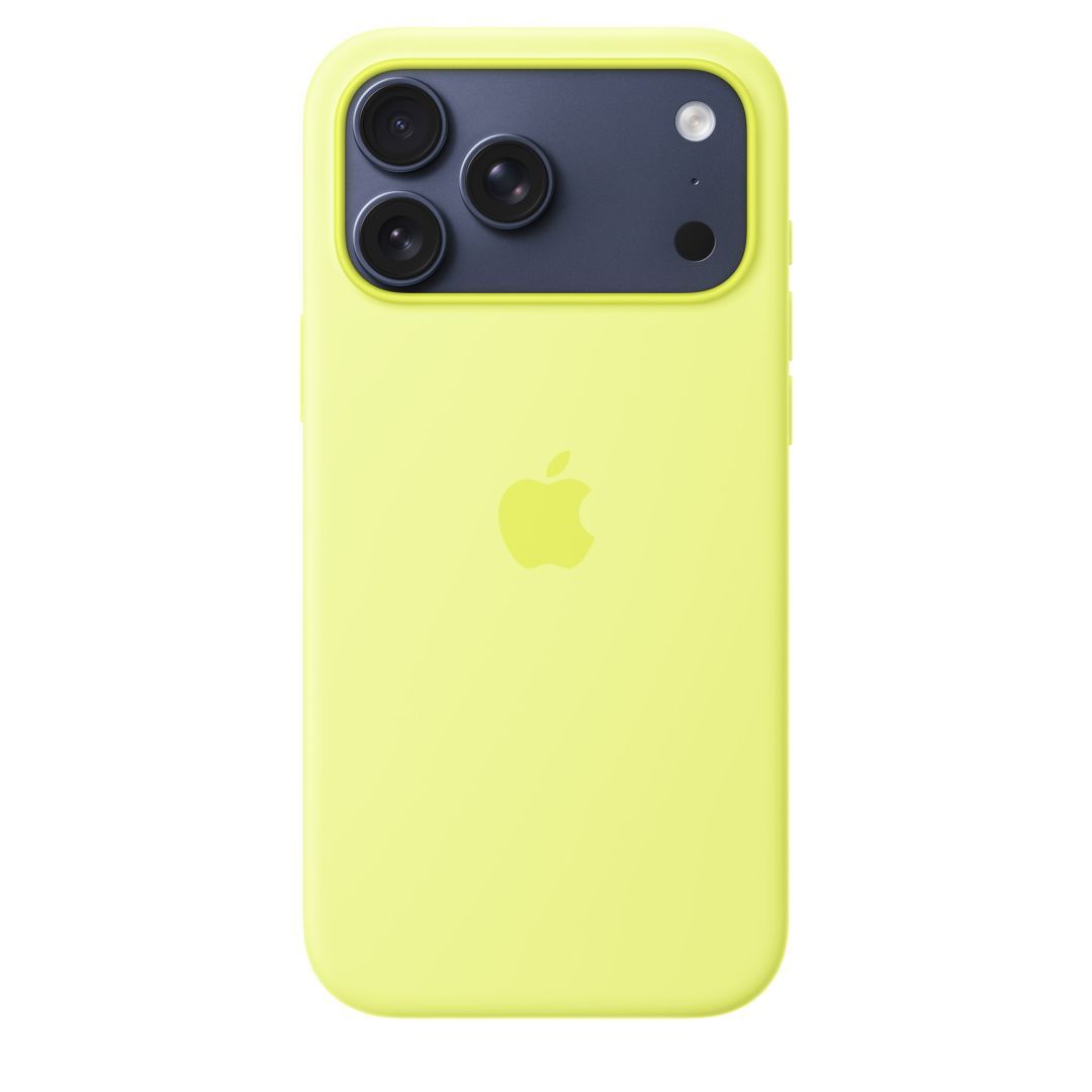 Apple iPhone 17 Pro Max Silicone Case with MagSafe Neon Yellow Apple iPhone 17 Pro Max Silicone Case with MagSafe Neon Yellow