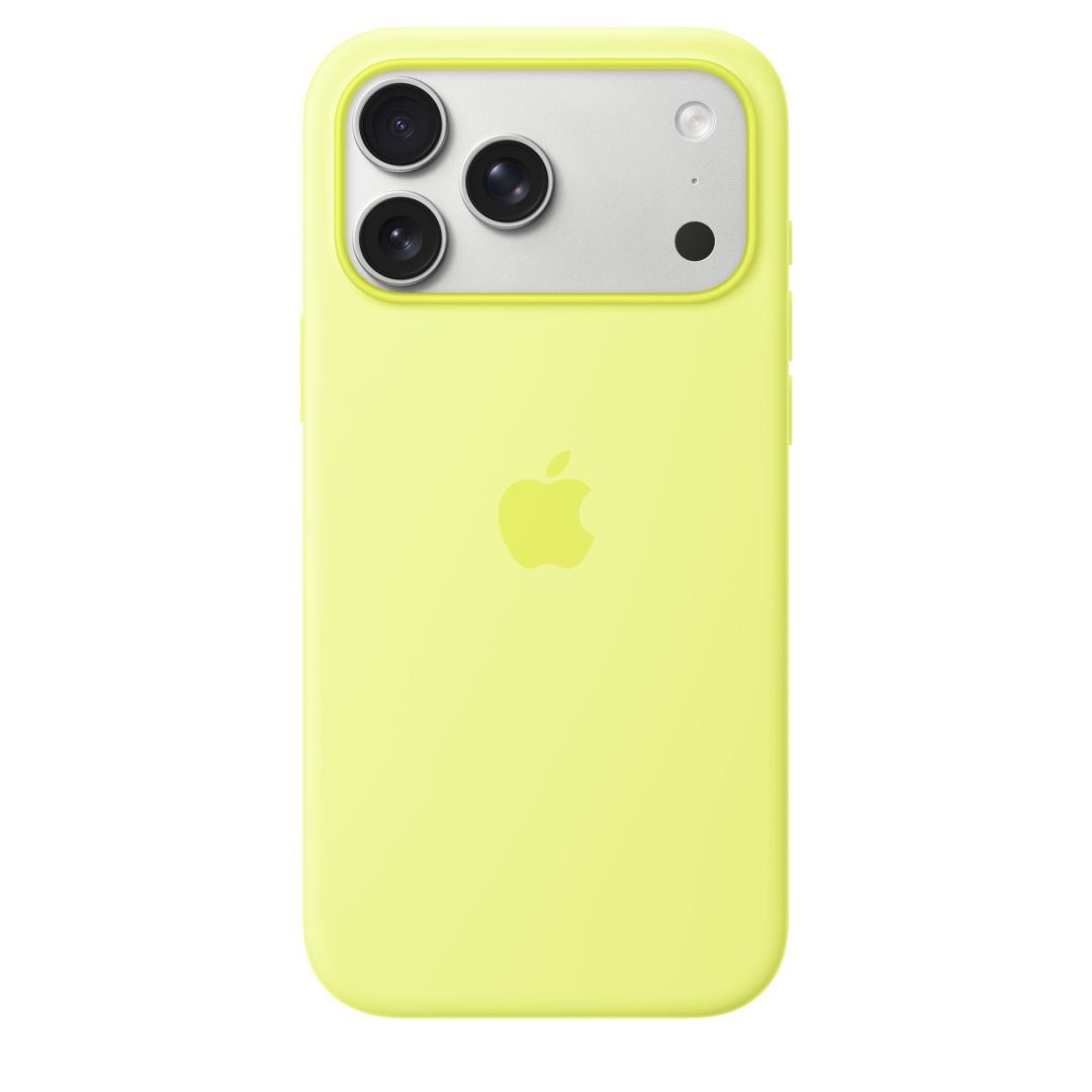 Apple iPhone 17 Pro Max Silicone Case with MagSafe Neon Yellow Apple iPhone 17 Pro Max Silicone Case with MagSafe Neon Yellow