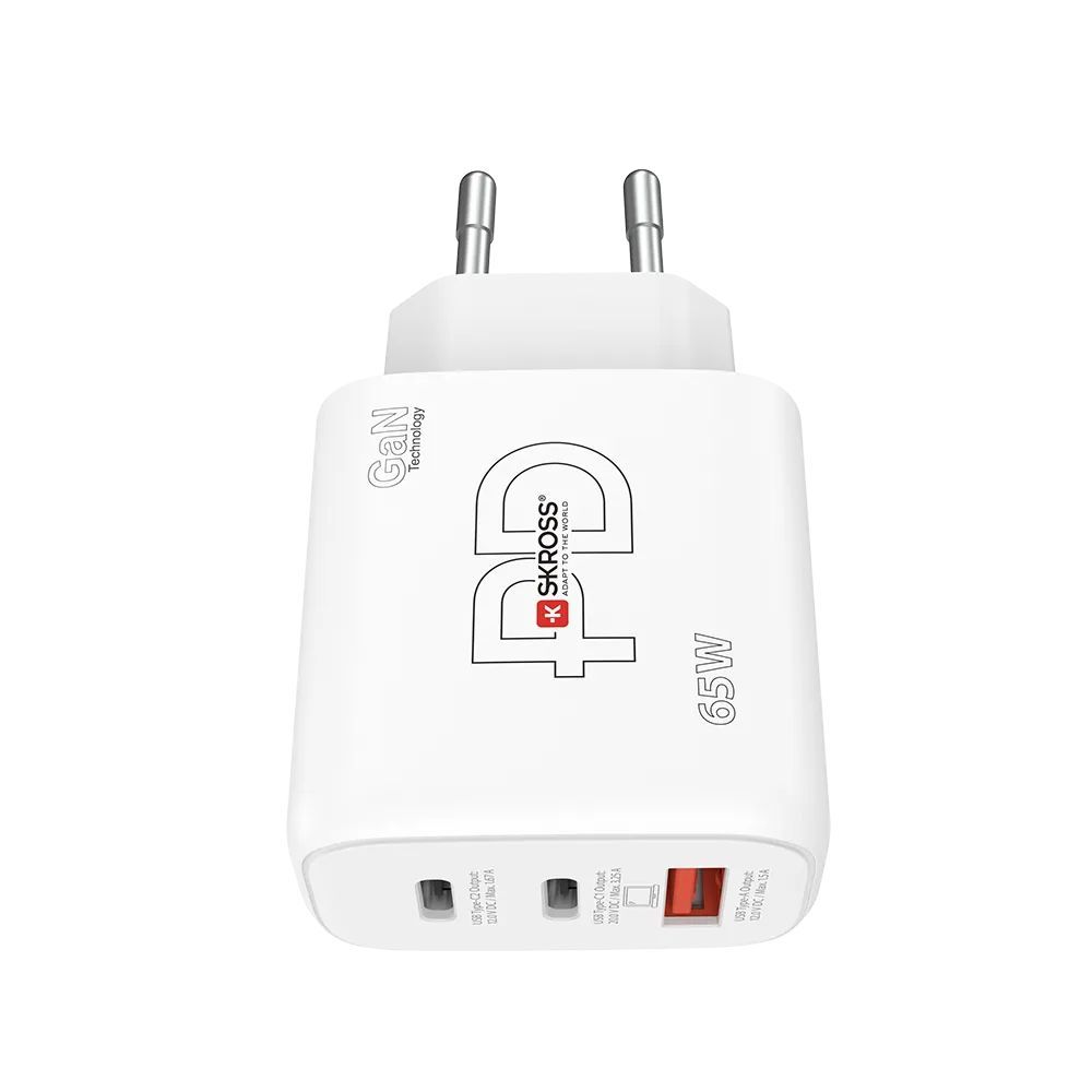 SKROSS Power Charger 65W GaN PD EU White