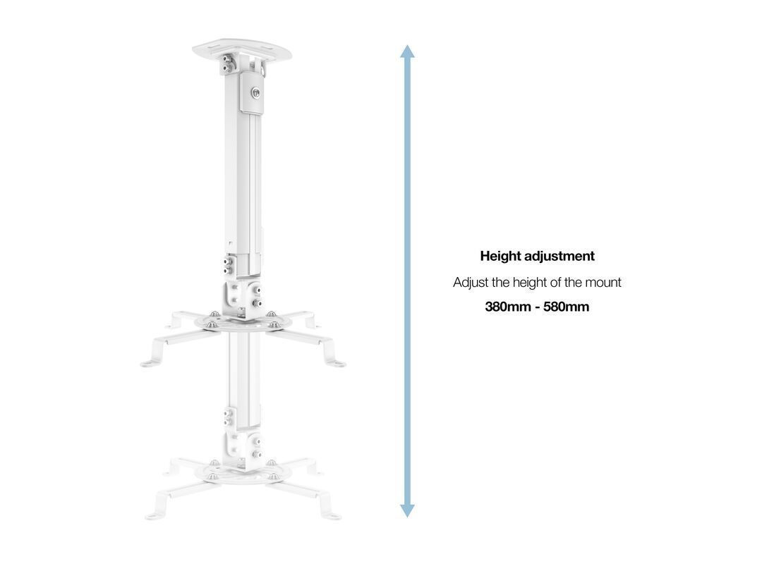 Multibrackets M Universal Projector Ceiling Mount I White Multibrackets M Universal Projector Ceiling Mount I White