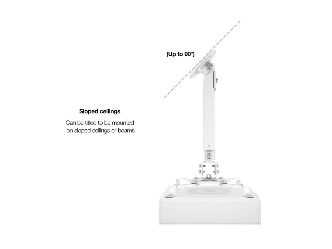 Multibrackets M Universal Projector Ceiling Mount I White Multibrackets M Universal Projector Ceiling Mount I White