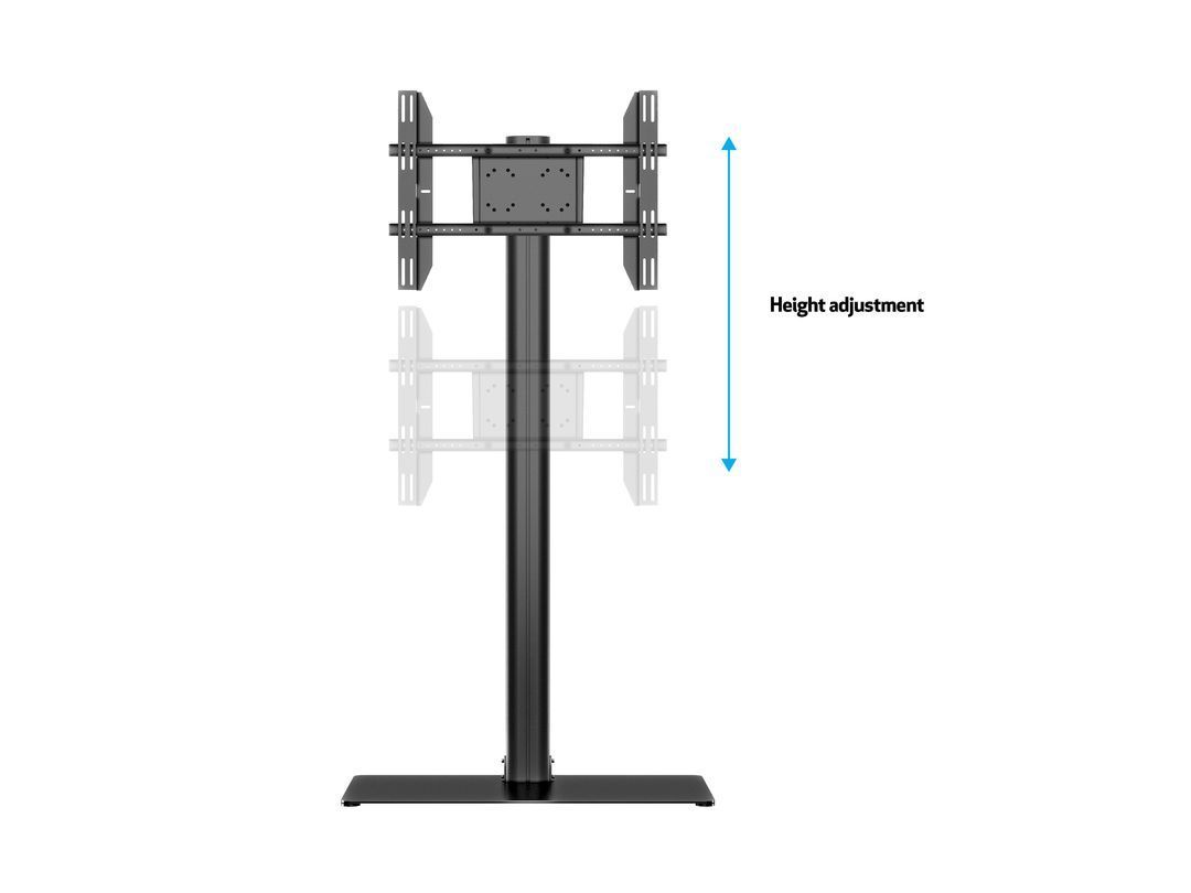 Multibrackets M Display Stand 180 Single Black w. Floorbase 24"-65"Black Multibrackets M Display Stand 180 Single Black w. Floorbase 24"-65"Black