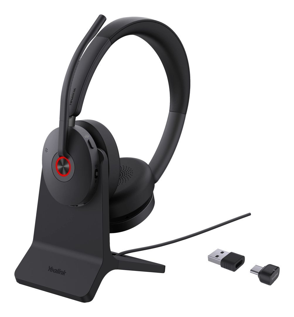 Yealink BH74 Teams Bluetooth Headset with Stand Black Yealink BH74 Teams Bluetooth Headset with Stand Black