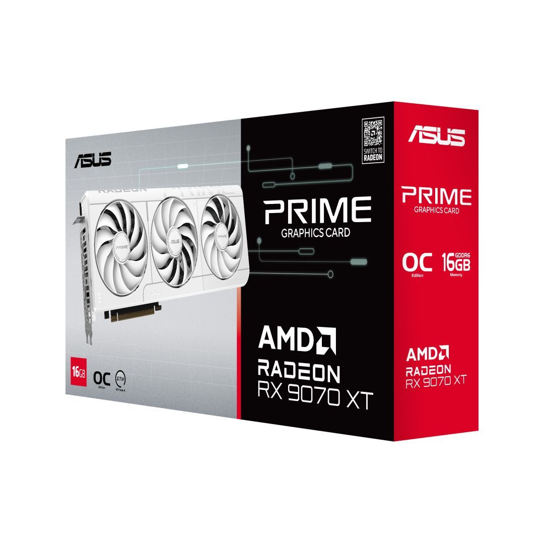 Asus PRIME-RX9070XT-O16G-WHITE Asus PRIME-RX9070XT-O16G-WHITE