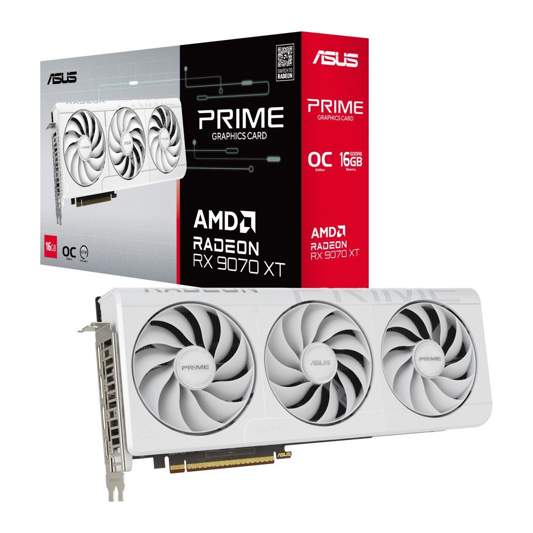 Asus PRIME-RX9070XT-O16G-WHITE Asus PRIME-RX9070XT-O16G-WHITE