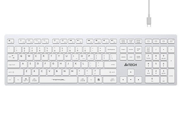 A4-Tech FBX50C Wireless Bluetooth Keyboard White US A4-Tech FBX50C Wireless Bluetooth Keyboard White US