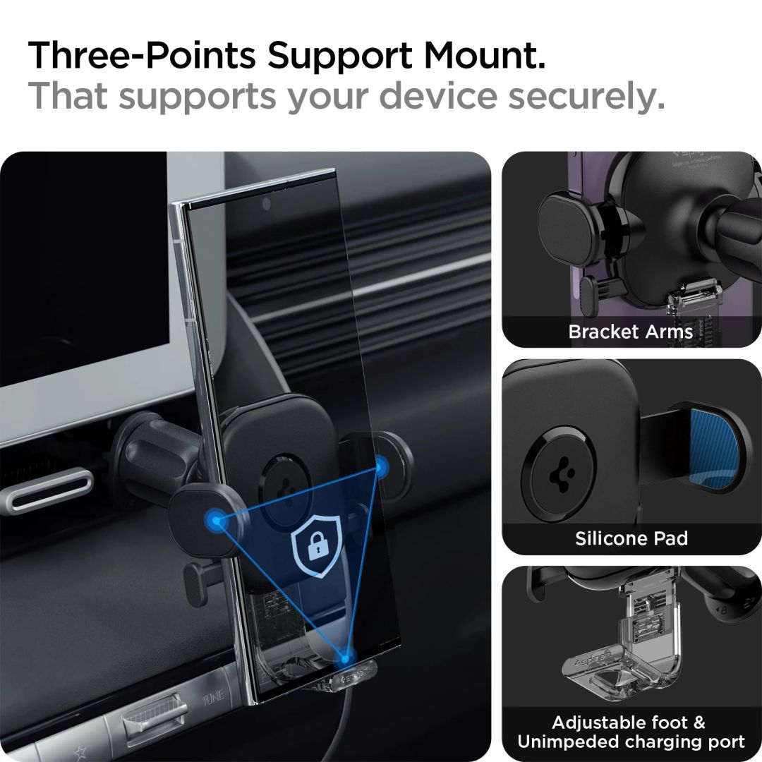 Spigen UTS12 OneTap Universal Car Mount Airvent Black Spigen UTS12 OneTap Universal Car Mount Airvent Black