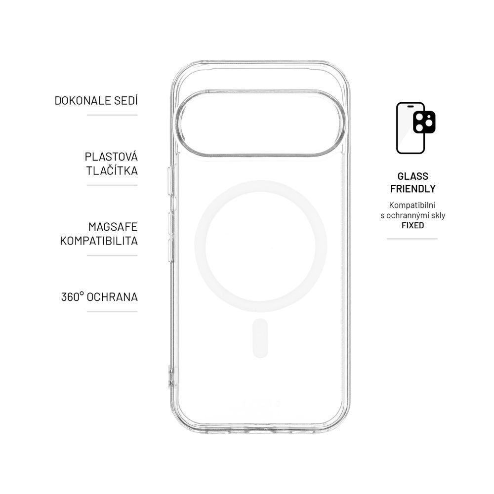 FIXED Magpure telefontok Google Pixel 10 5G/10 Pro 5G készülékhez, átlátszó FIXED Magpure telefontok Google Pixel 10 5G/10 Pro 5G készülékhez, átlátszó