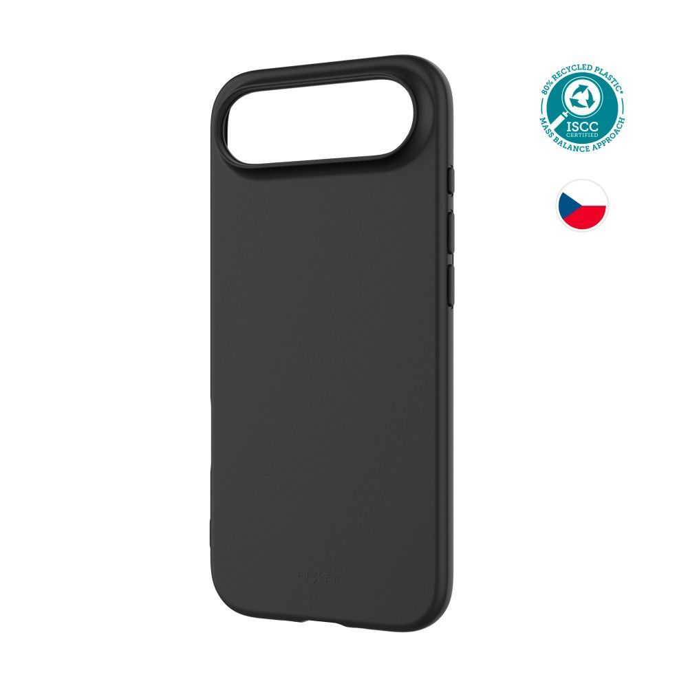 FIXED újrahasznosított anyagból készült TPU telefontok Apple iPhone Air készülékhez, fekete FIXED újrahasznosított anyagból készült TPU telefontok Apple iPhone Air készülékhez, fekete