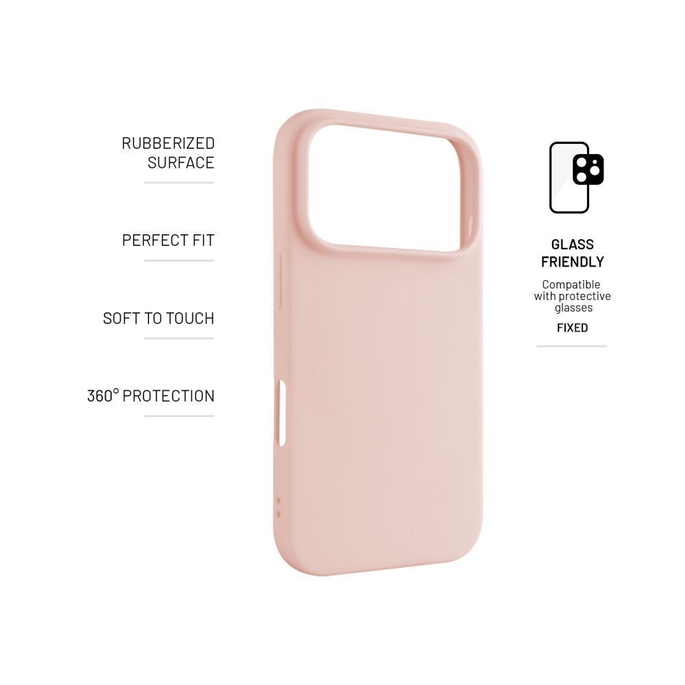 FIXED Gumírozott telefontok Story Apple iPhone 17 Pro telefonhoz, rózsaszín FIXED Gumírozott telefontok Story Apple iPhone 17 Pro telefonhoz, rózsaszín
