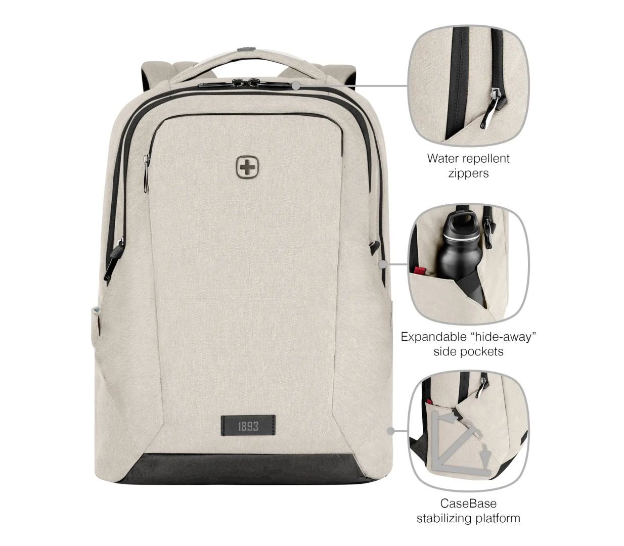 Wenger MX Professional Laptop Backpack with Tablet Pocket 16" Sand Wenger MX Professional Laptop Backpack with Tablet Pocket 16" Sand