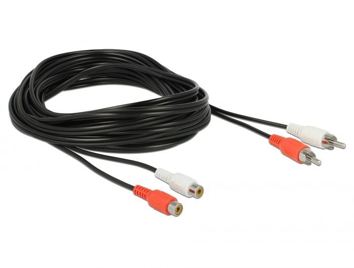 DeLock RCA Extension Cable 5m DeLock RCA Extension Cable 5m