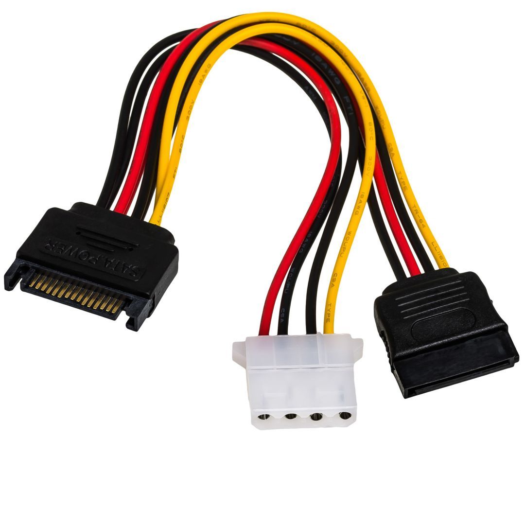 Akyga AK-CA-32 SATA /MOLEX átalakító Y kábel Akyga AK-CA-32 SATA /MOLEX átalakító Y kábel