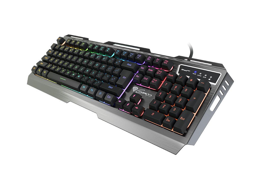 Natec Genesis Rhod 420 RGB Billentyűzet Black US Natec Genesis Rhod 420 RGB Billentyűzet Black US