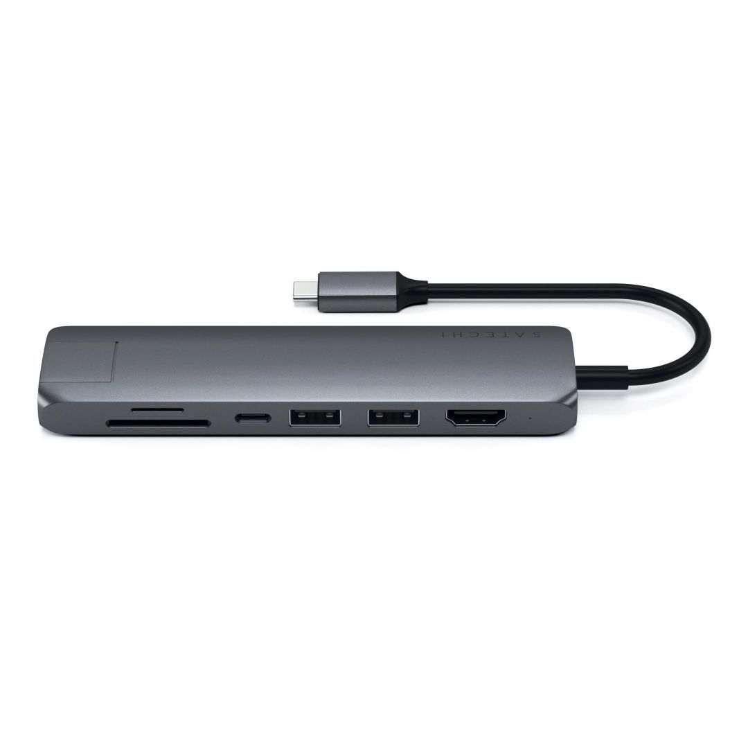Satechi 6-in-1 USB-C Slim Multiport Adapter Space Gray Satechi 6-in-1 USB-C Slim Multiport Adapter Space Gray
