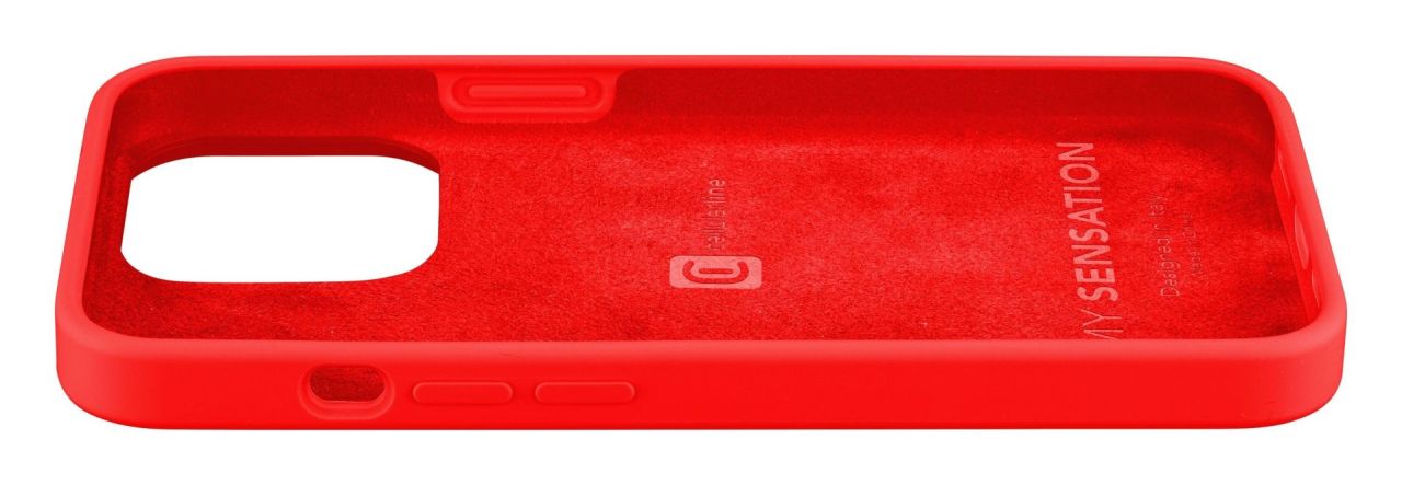 Cellularline Protective silicone cover Sensation for Apple iPhone 13 Mini, red Cellularline Protective silicone cover Sensation for Apple iPhone 13 Mini, red