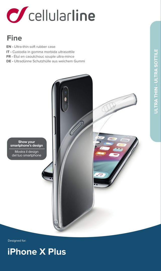 Cellularline Extreme thin cover Fine for Apple iPhone XS Max, transparent Cellularline Extreme thin cover Fine for Apple iPhone XS Max, transparent