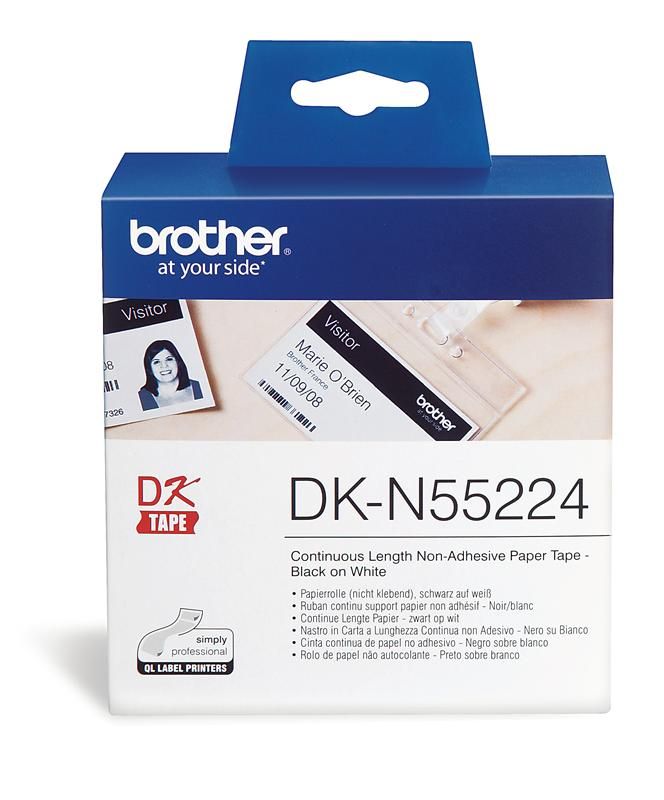 Brother DK-N55224 54mmx30,48m White papírszalag nem öntapadós Brother DK-N55224 54mmx30,48m White papírszalag nem öntapadós