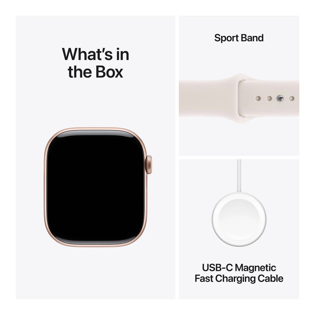 Apple Watch S11 GPS 42mm Rose Gold Aluminium Case with Light Blush Sport Band S/M Apple Watch S11 GPS 42mm Rose Gold Aluminium Case with Light Blush Sport Band S/M