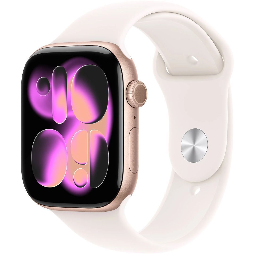 Apple Watch S11 GPS 42mm Rose Gold Aluminium Case with Light Blush Sport Band S/M Apple Watch S11 GPS 42mm Rose Gold Aluminium Case with Light Blush Sport Band S/M