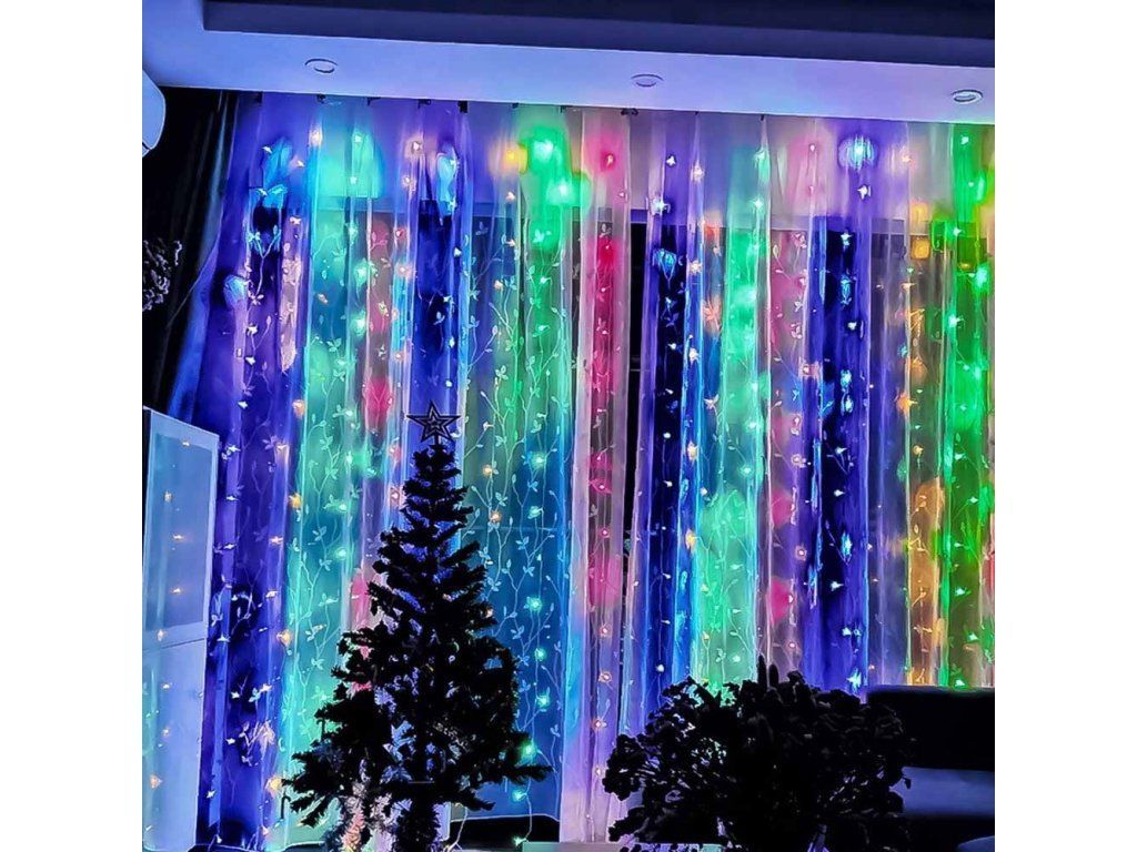 ColorWay LED garland curtain 3x3m 300LED multicolor ColorWay LED garland curtain 3x3m 300LED multicolor