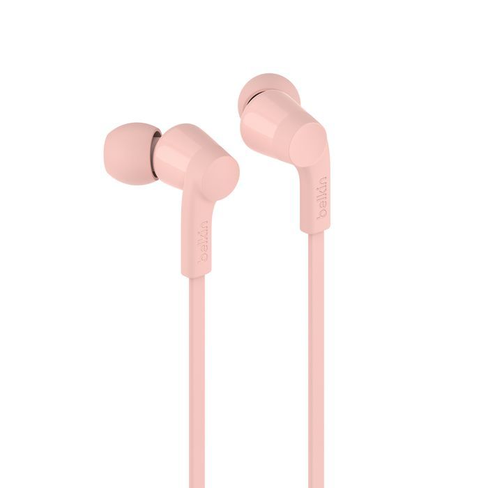 Belkin SoundForm USB-C Wired Earbuds with Adjustable Volume Limiter Pink Belkin SoundForm USB-C Wired Earbuds with Adjustable Volume Limiter Pink