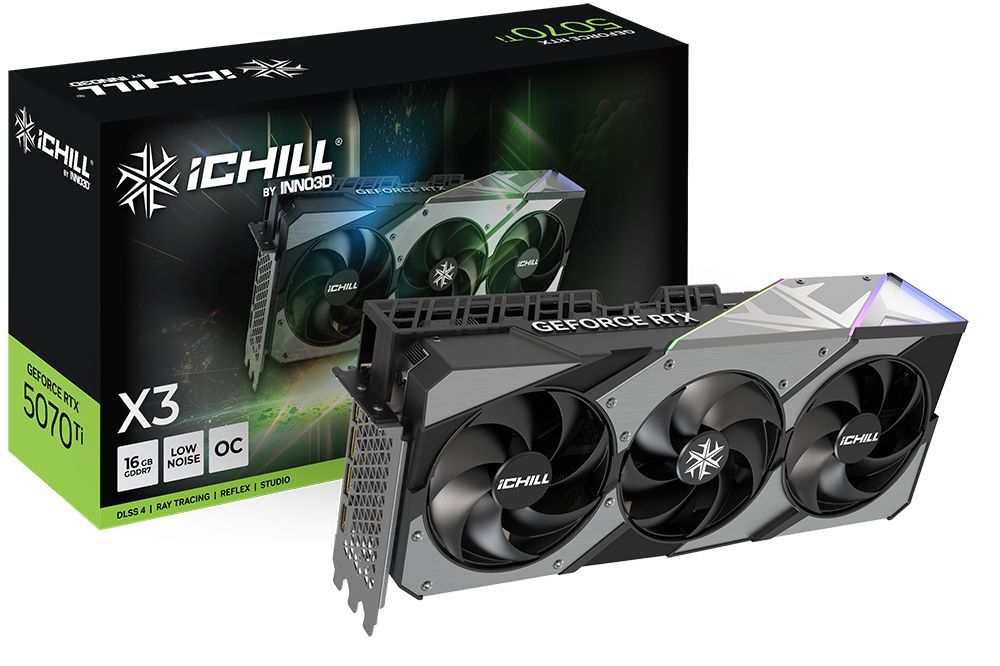 Inno3D GeForce RTX5070 Ti 16GB GDDR7 iChill X3 Inno3D GeForce RTX5070 Ti 16GB GDDR7 iChill X3