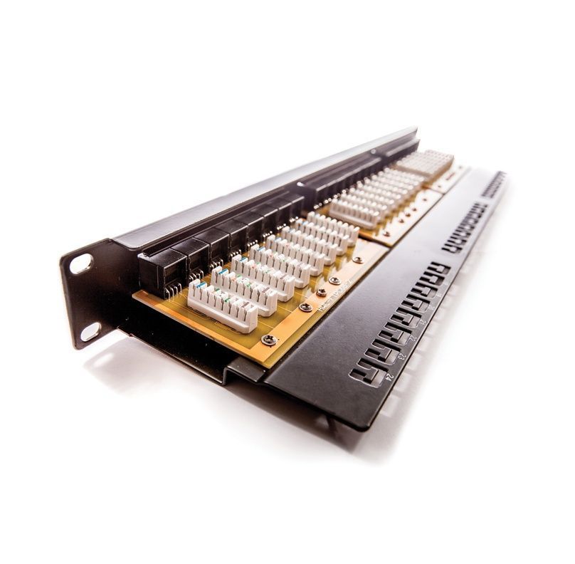 Keline 24-port Patch Panel 1U Black Keline 24-port Patch Panel 1U Black