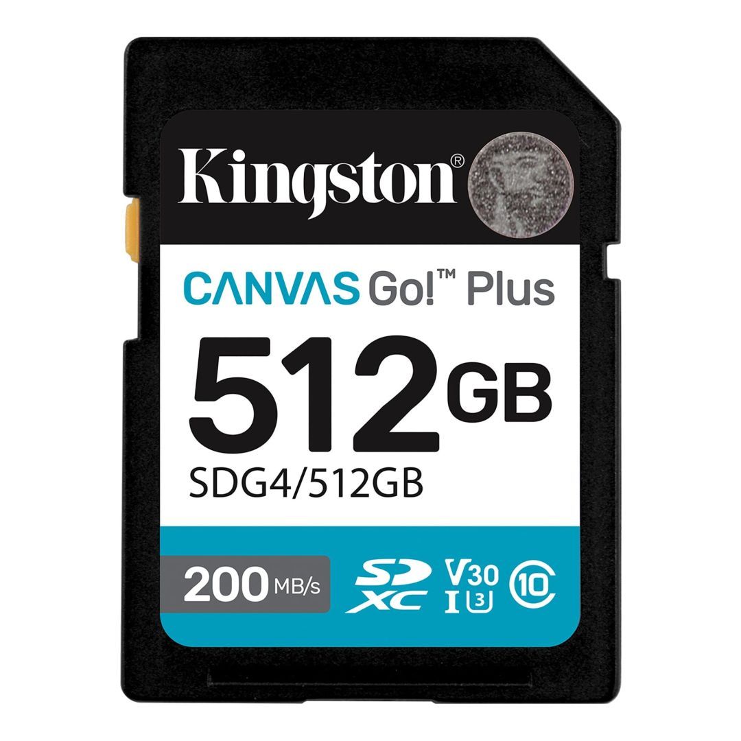 Kingston 512GB Canvas Go Plus Gen4 Class 10 UHS-I U3 V30