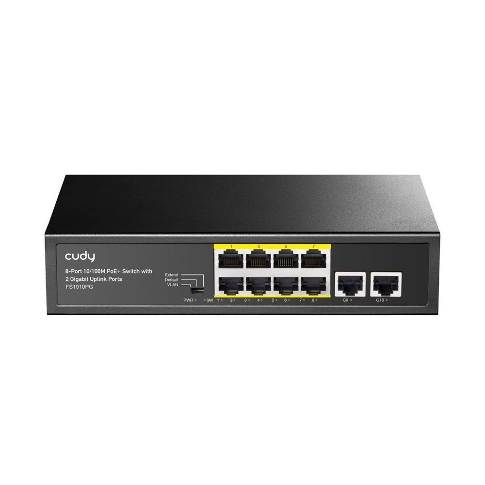 Cudy FS1010PG 8-FE PoE Switch with 2 Uplink GbE Cudy FS1010PG 8-FE PoE Switch with 2 Uplink GbE