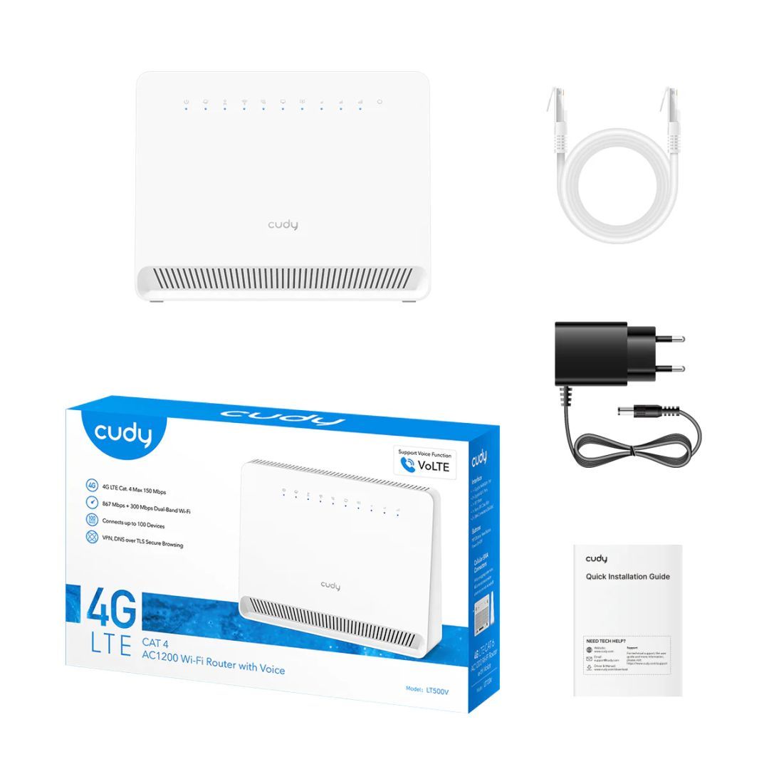 Cudy LT500E 4G AC1200 Wi-Fi Router