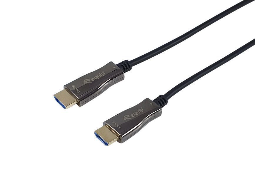 EQuip HDMI 2.0 Active Optical Cable AM/AM 20m 4K/60Hz Black EQuip HDMI 2.0 Active Optical Cable AM/AM 20m 4K/60Hz Black