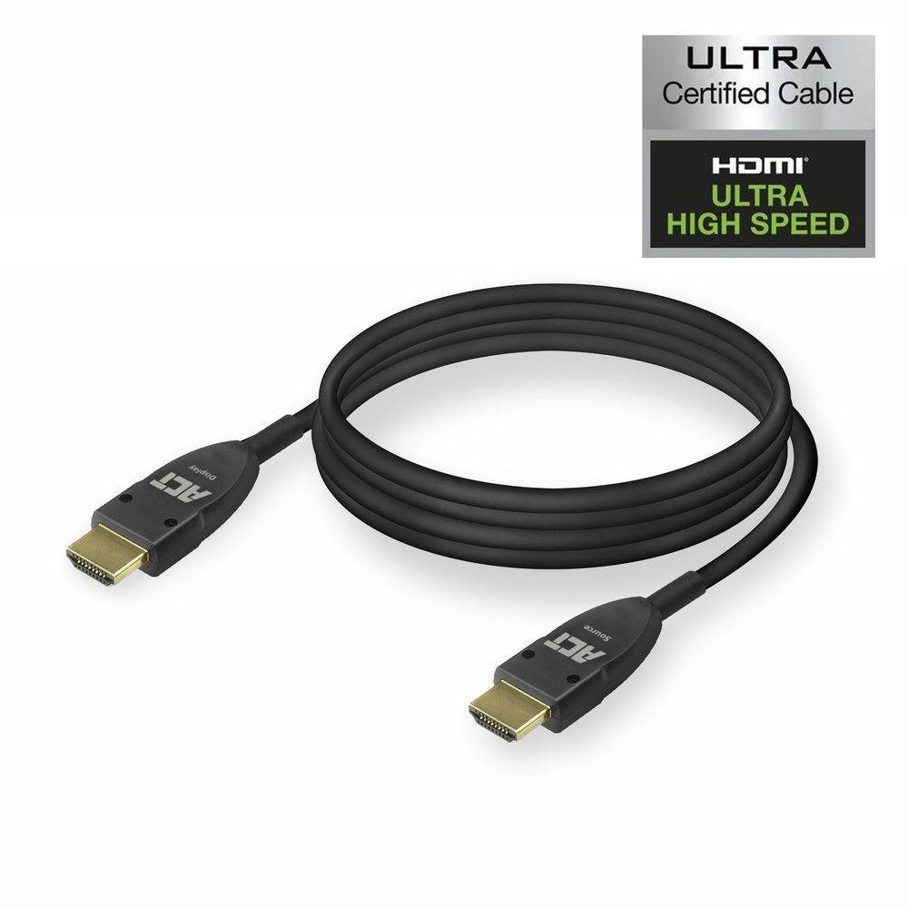 ACT HDMI active optical v2.1 HDMI-A male - HDMI-A male cable 10m Black ACT HDMI active optical v2.1 HDMI-A male - HDMI-A male cable 10m Black