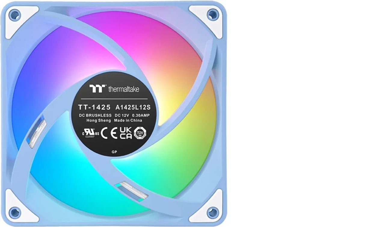 Thermaltake CT120 EX Reverse ARGB Sync PC Cooling Fan Hydrangea Blue (3-Fan Pack)