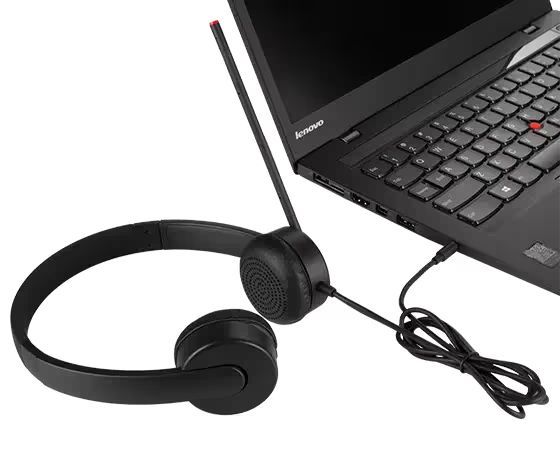 Lenovo Essential Stereo Analog Headset Black Lenovo Essential Stereo Analog Headset Black