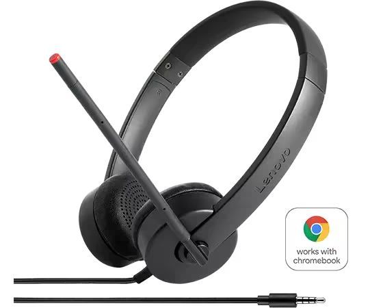 Lenovo Essential Stereo Analog Headset Black Lenovo Essential Stereo Analog Headset Black